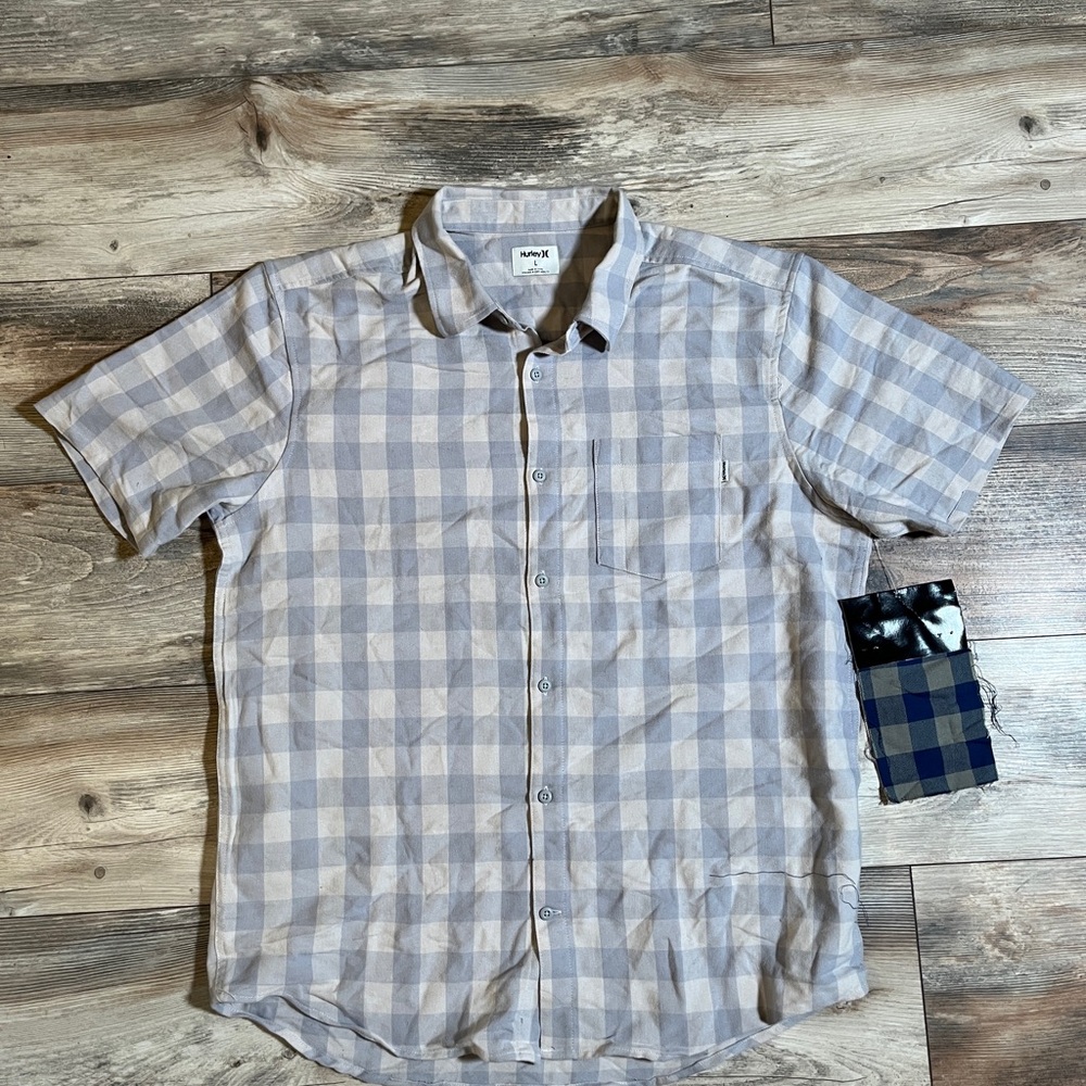Hurley Gray Casual Button Down Shirt